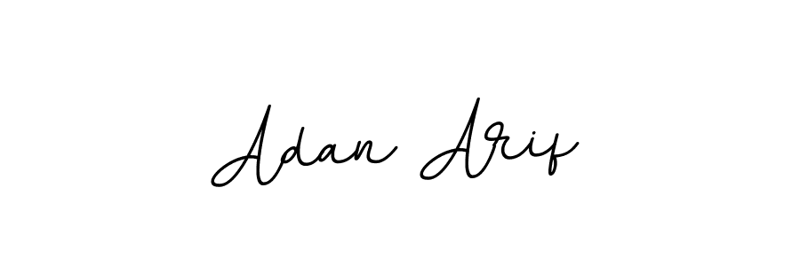 How to make Adan Arif name signature. Use BallpointsItalic-DORy9 style for creating short signs online. This is the latest handwritten sign. Adan Arif signature style 11 images and pictures png