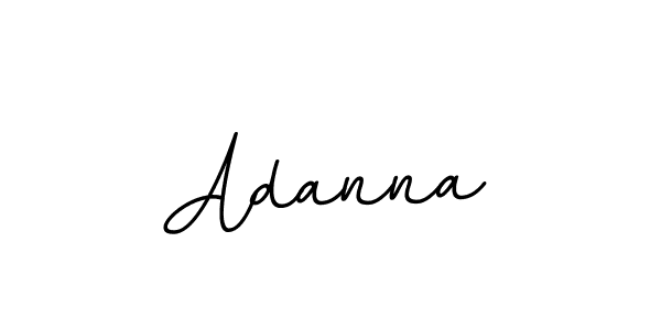 Use a signature maker to create a handwritten signature online. With this signature software, you can design (BallpointsItalic-DORy9) your own signature for name Adanna. Adanna signature style 11 images and pictures png