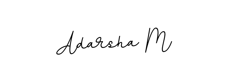 Make a beautiful signature design for name Adarsha M. With this signature (BallpointsItalic-DORy9) style, you can create a handwritten signature for free. Adarsha M signature style 11 images and pictures png