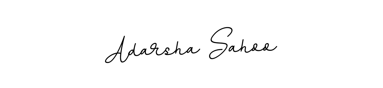 The best way (BallpointsItalic-DORy9) to make a short signature is to pick only two or three words in your name. The name Adarsha Sahoo include a total of six letters. For converting this name. Adarsha Sahoo signature style 11 images and pictures png