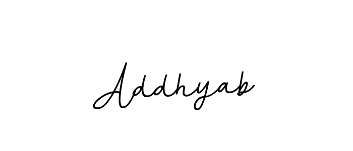 Create a beautiful signature design for name Addhyab. With this signature (BallpointsItalic-DORy9) fonts, you can make a handwritten signature for free. Addhyab signature style 11 images and pictures png