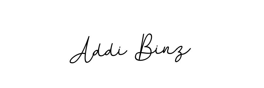 How to make Addi Binz name signature. Use BallpointsItalic-DORy9 style for creating short signs online. This is the latest handwritten sign. Addi Binz signature style 11 images and pictures png