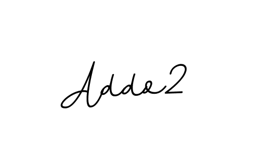 Use a signature maker to create a handwritten signature online. With this signature software, you can design (BallpointsItalic-DORy9) your own signature for name Addo2. Addo2 signature style 11 images and pictures png