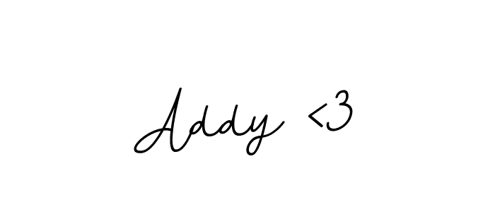 How to make Addy <3 name signature. Use BallpointsItalic-DORy9 style for creating short signs online. This is the latest handwritten sign. Addy <3 signature style 11 images and pictures png