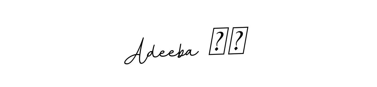 The best way (BallpointsItalic-DORy9) to make a short signature is to pick only two or three words in your name. The name Adeeba ❤️ include a total of six letters. For converting this name. Adeeba ❤️ signature style 11 images and pictures png