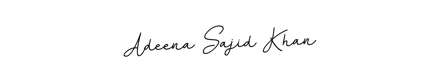 Use a signature maker to create a handwritten signature online. With this signature software, you can design (BallpointsItalic-DORy9) your own signature for name Adeena Sajid Khan. Adeena Sajid Khan signature style 11 images and pictures png