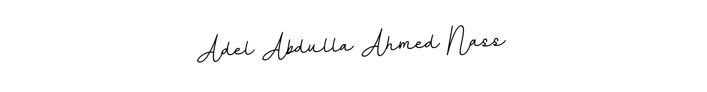 Make a beautiful signature design for name Adel Abdulla Ahmed Nass. With this signature (BallpointsItalic-DORy9) style, you can create a handwritten signature for free. Adel Abdulla Ahmed Nass signature style 11 images and pictures png