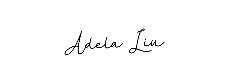 Design your own signature with our free online signature maker. With this signature software, you can create a handwritten (BallpointsItalic-DORy9) signature for name Adela Liu. Adela Liu signature style 11 images and pictures png