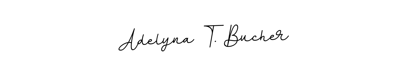 The best way (BallpointsItalic-DORy9) to make a short signature is to pick only two or three words in your name. The name Adelyna T. Bucher include a total of six letters. For converting this name. Adelyna T. Bucher signature style 11 images and pictures png