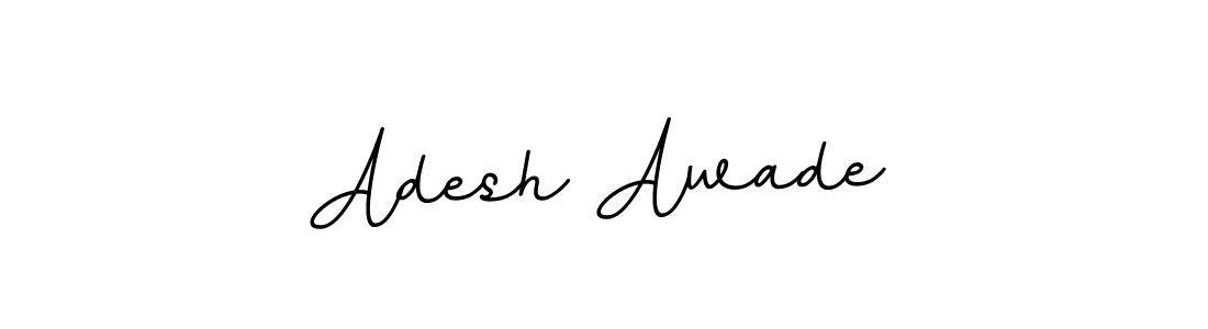 Design your own signature with our free online signature maker. With this signature software, you can create a handwritten (BallpointsItalic-DORy9) signature for name Adesh Awade. Adesh Awade signature style 11 images and pictures png