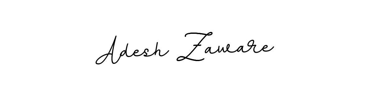 Make a beautiful signature design for name Adesh Zaware. With this signature (BallpointsItalic-DORy9) style, you can create a handwritten signature for free. Adesh Zaware signature style 11 images and pictures png