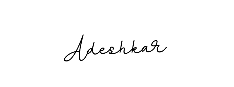 Use a signature maker to create a handwritten signature online. With this signature software, you can design (BallpointsItalic-DORy9) your own signature for name Adeshkar. Adeshkar signature style 11 images and pictures png