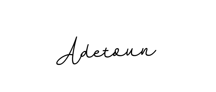 Make a beautiful signature design for name Adetoun. With this signature (BallpointsItalic-DORy9) style, you can create a handwritten signature for free. Adetoun signature style 11 images and pictures png