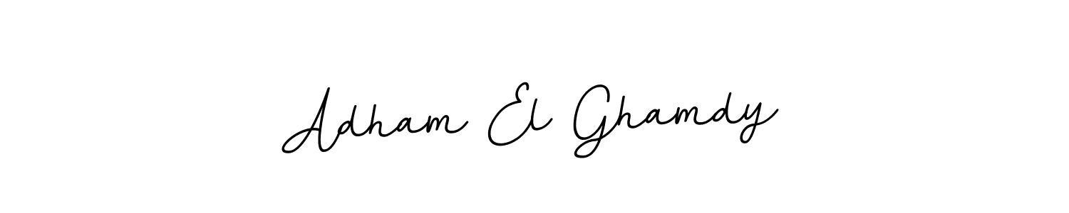 Adham El Ghamdy stylish signature style. Best Handwritten Sign (BallpointsItalic-DORy9) for my name. Handwritten Signature Collection Ideas for my name Adham El Ghamdy. Adham El Ghamdy signature style 11 images and pictures png