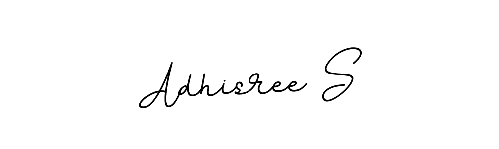 Use a signature maker to create a handwritten signature online. With this signature software, you can design (BallpointsItalic-DORy9) your own signature for name Adhisree S. Adhisree S signature style 11 images and pictures png