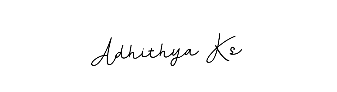 Design your own signature with our free online signature maker. With this signature software, you can create a handwritten (BallpointsItalic-DORy9) signature for name Adhithya Ks. Adhithya Ks signature style 11 images and pictures png