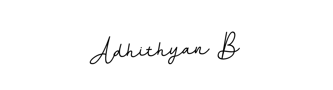 Create a beautiful signature design for name Adhithyan B. With this signature (BallpointsItalic-DORy9) fonts, you can make a handwritten signature for free. Adhithyan B signature style 11 images and pictures png