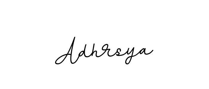 Use a signature maker to create a handwritten signature online. With this signature software, you can design (BallpointsItalic-DORy9) your own signature for name Adhrsya. Adhrsya signature style 11 images and pictures png