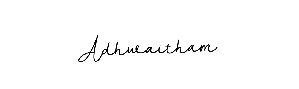 Make a beautiful signature design for name Adhwaitham. With this signature (BallpointsItalic-DORy9) style, you can create a handwritten signature for free. Adhwaitham signature style 11 images and pictures png