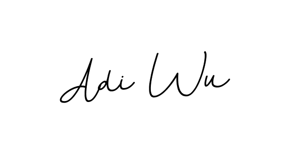 Use a signature maker to create a handwritten signature online. With this signature software, you can design (BallpointsItalic-DORy9) your own signature for name Adi Wu. Adi Wu signature style 11 images and pictures png