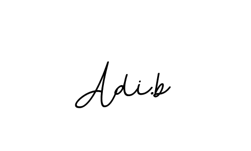 Design your own signature with our free online signature maker. With this signature software, you can create a handwritten (BallpointsItalic-DORy9) signature for name Adi.b. Adi.b signature style 11 images and pictures png