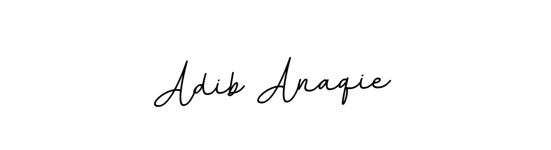 How to make Adib Anaqie name signature. Use BallpointsItalic-DORy9 style for creating short signs online. This is the latest handwritten sign. Adib Anaqie signature style 11 images and pictures png