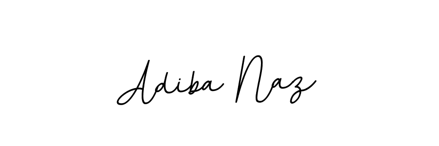 Use a signature maker to create a handwritten signature online. With this signature software, you can design (BallpointsItalic-DORy9) your own signature for name Adiba Naz. Adiba Naz signature style 11 images and pictures png