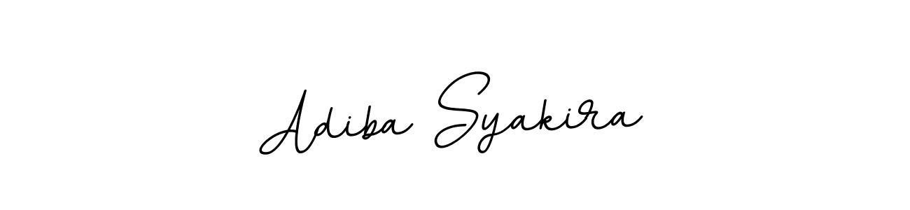 This is the best signature style for the Adiba Syakira name. Also you like these signature font (BallpointsItalic-DORy9). Mix name signature. Adiba Syakira signature style 11 images and pictures png