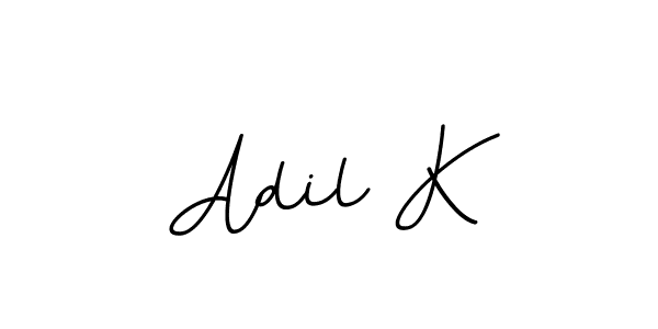 Make a beautiful signature design for name Adil K. With this signature (BallpointsItalic-DORy9) style, you can create a handwritten signature for free. Adil K signature style 11 images and pictures png
