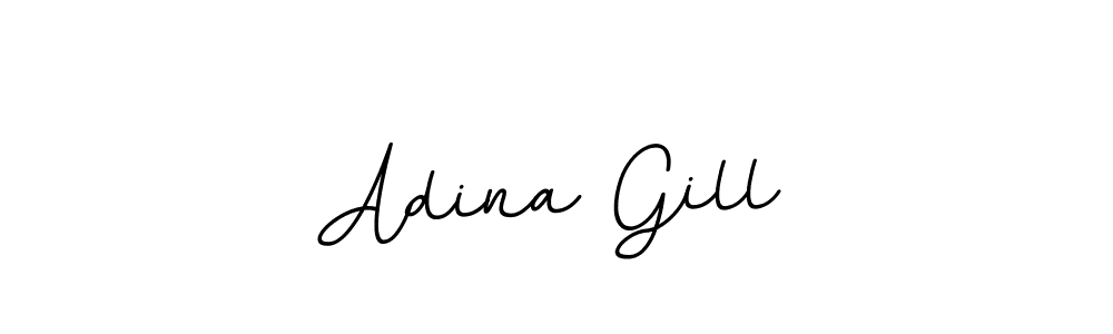 The best way (BallpointsItalic-DORy9) to make a short signature is to pick only two or three words in your name. The name Adina Gill include a total of six letters. For converting this name. Adina Gill signature style 11 images and pictures png