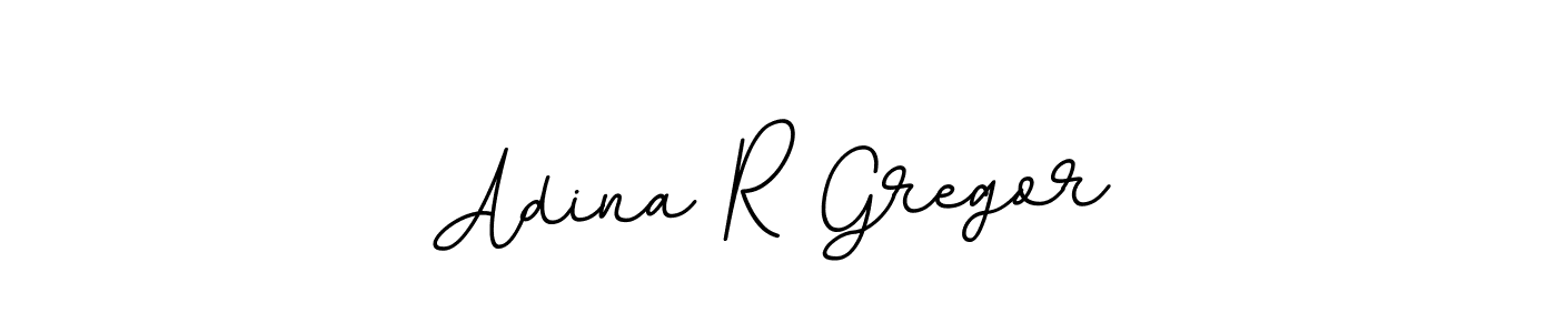 Create a beautiful signature design for name Adina R Gregor. With this signature (BallpointsItalic-DORy9) fonts, you can make a handwritten signature for free. Adina R Gregor signature style 11 images and pictures png