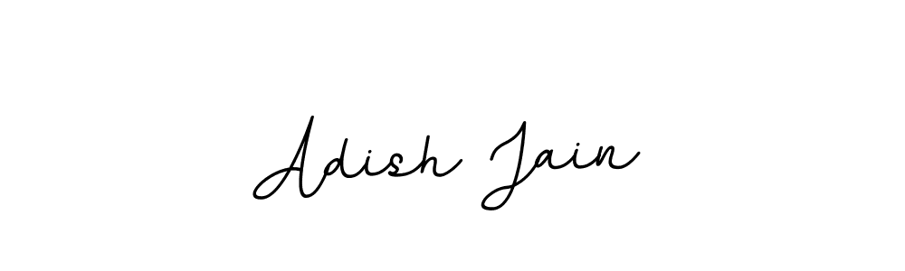 Make a beautiful signature design for name Adish Jain. With this signature (BallpointsItalic-DORy9) style, you can create a handwritten signature for free. Adish Jain signature style 11 images and pictures png
