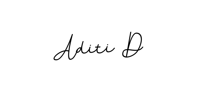 The best way (BallpointsItalic-DORy9) to make a short signature is to pick only two or three words in your name. The name Aditi D include a total of six letters. For converting this name. Aditi D signature style 11 images and pictures png