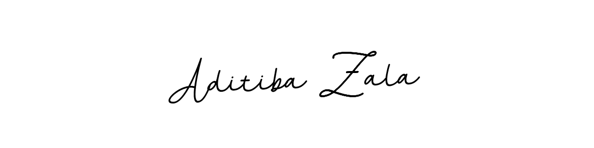 Aditiba Zala stylish signature style. Best Handwritten Sign (BallpointsItalic-DORy9) for my name. Handwritten Signature Collection Ideas for my name Aditiba Zala. Aditiba Zala signature style 11 images and pictures png