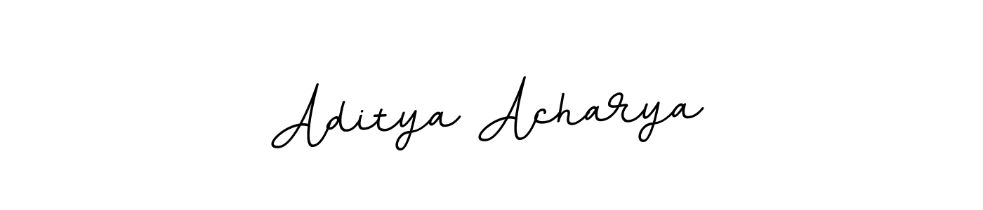 How to make Aditya Acharya name signature. Use BallpointsItalic-DORy9 style for creating short signs online. This is the latest handwritten sign. Aditya Acharya signature style 11 images and pictures png