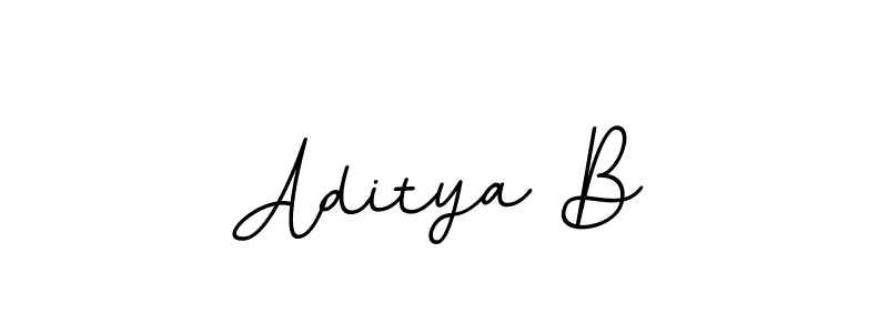 You should practise on your own different ways (BallpointsItalic-DORy9) to write your name (Aditya B) in signature. don't let someone else do it for you. Aditya B signature style 11 images and pictures png