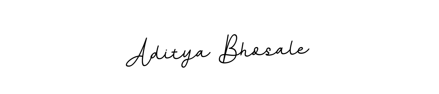 Use a signature maker to create a handwritten signature online. With this signature software, you can design (BallpointsItalic-DORy9) your own signature for name Aditya Bhosale. Aditya Bhosale signature style 11 images and pictures png
