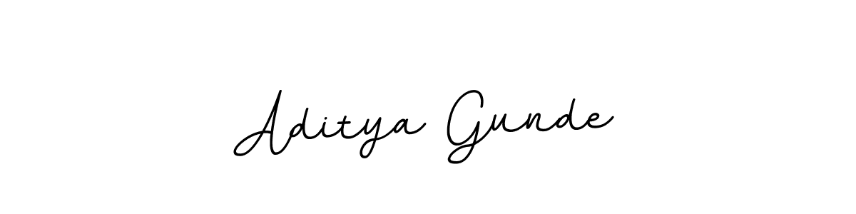 The best way (BallpointsItalic-DORy9) to make a short signature is to pick only two or three words in your name. The name Aditya Gunde include a total of six letters. For converting this name. Aditya Gunde signature style 11 images and pictures png