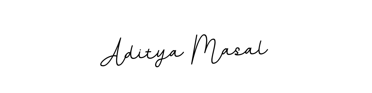 Use a signature maker to create a handwritten signature online. With this signature software, you can design (BallpointsItalic-DORy9) your own signature for name Aditya Masal. Aditya Masal signature style 11 images and pictures png