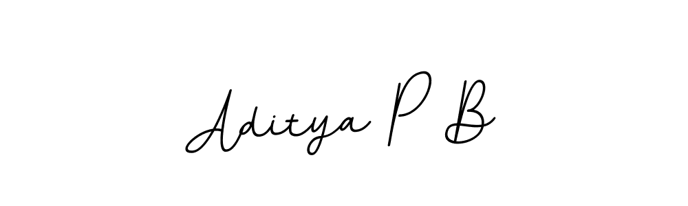 Create a beautiful signature design for name Aditya P B. With this signature (BallpointsItalic-DORy9) fonts, you can make a handwritten signature for free. Aditya P B signature style 11 images and pictures png