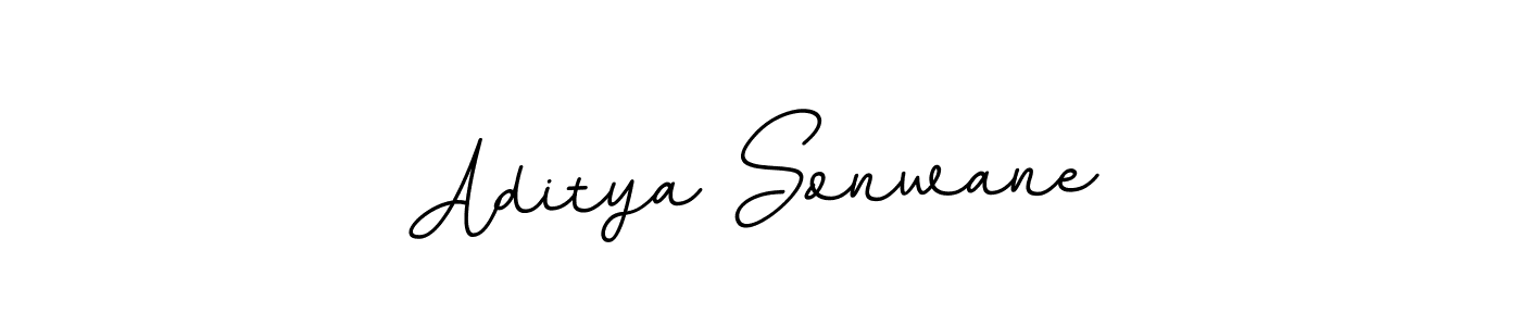 The best way (BallpointsItalic-DORy9) to make a short signature is to pick only two or three words in your name. The name Aditya Sonwane include a total of six letters. For converting this name. Aditya Sonwane signature style 11 images and pictures png