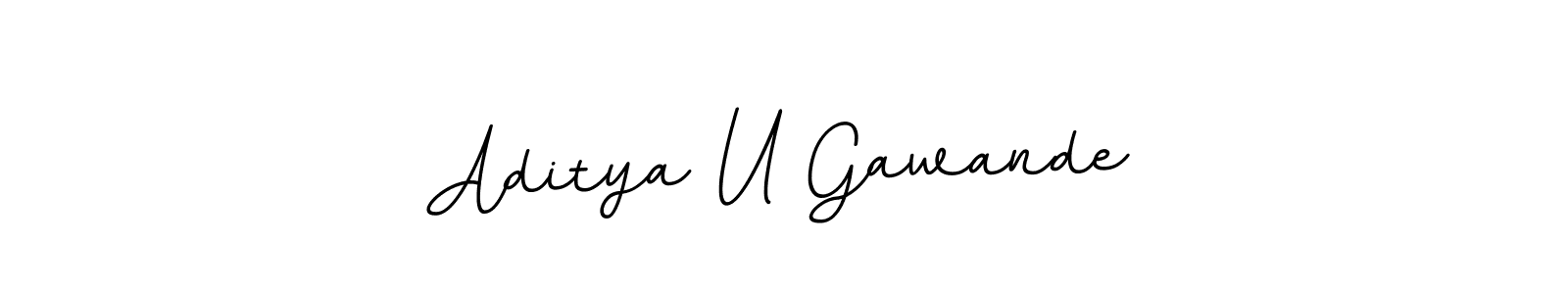 Also we have Aditya U Gawande name is the best signature style. Create professional handwritten signature collection using BallpointsItalic-DORy9 autograph style. Aditya U Gawande signature style 11 images and pictures png