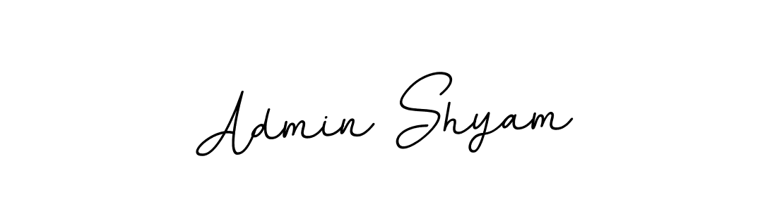 Use a signature maker to create a handwritten signature online. With this signature software, you can design (BallpointsItalic-DORy9) your own signature for name Admin Shyam. Admin Shyam signature style 11 images and pictures png