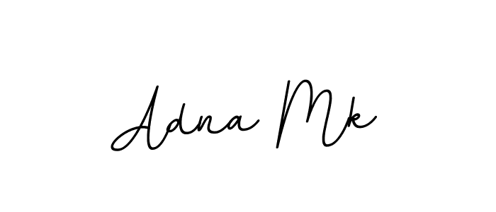 How to make Adna Mk name signature. Use BallpointsItalic-DORy9 style for creating short signs online. This is the latest handwritten sign. Adna Mk signature style 11 images and pictures png