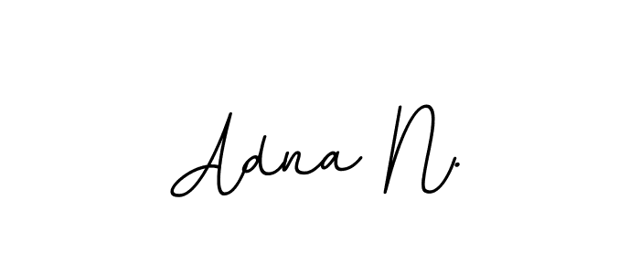 Make a beautiful signature design for name Adna N.. With this signature (BallpointsItalic-DORy9) style, you can create a handwritten signature for free. Adna N. signature style 11 images and pictures png