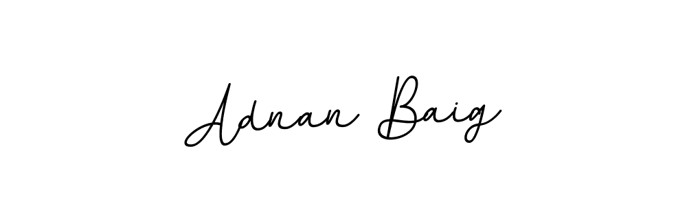 How to make Adnan Baig name signature. Use BallpointsItalic-DORy9 style for creating short signs online. This is the latest handwritten sign. Adnan Baig signature style 11 images and pictures png