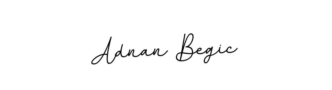 How to make Adnan Begic name signature. Use BallpointsItalic-DORy9 style for creating short signs online. This is the latest handwritten sign. Adnan Begic signature style 11 images and pictures png