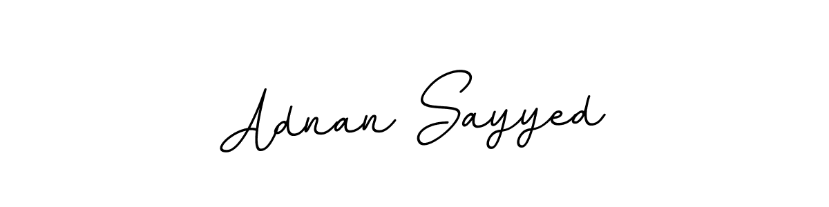 Make a beautiful signature design for name Adnan Sayyed. With this signature (BallpointsItalic-DORy9) style, you can create a handwritten signature for free. Adnan Sayyed signature style 11 images and pictures png