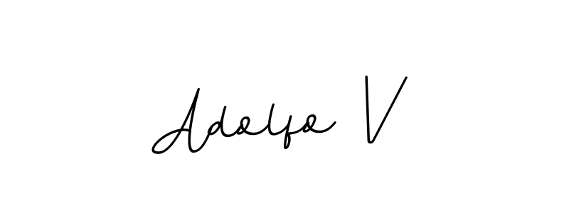 You should practise on your own different ways (BallpointsItalic-DORy9) to write your name (Adolfo V) in signature. don't let someone else do it for you. Adolfo V signature style 11 images and pictures png