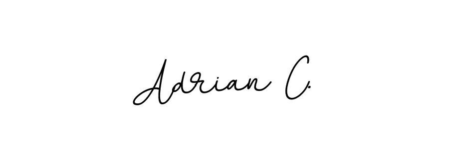 Design your own signature with our free online signature maker. With this signature software, you can create a handwritten (BallpointsItalic-DORy9) signature for name Adrian C.. Adrian C. signature style 11 images and pictures png